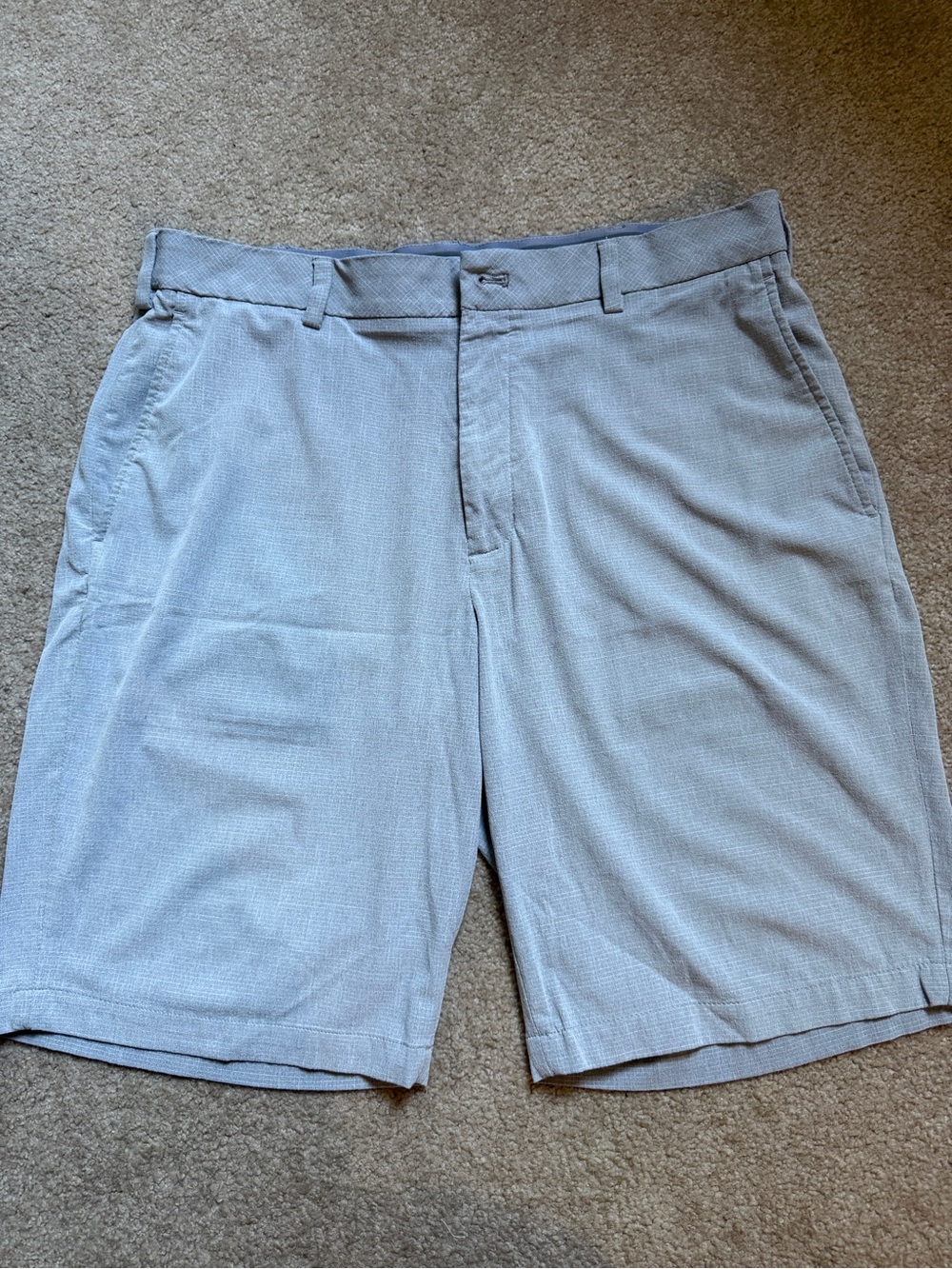 Walter Hagen  Golf Short Light Gray Flat-Front